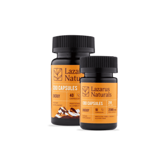 Energy Blend CBD Isolate Capsules [40pk] (1000mg CBD) by Lazarus