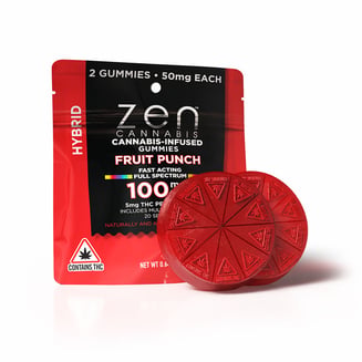 Fruit Punch - Hybrid [2pk] (100mg) by Zen Cannabis