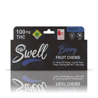Berry Indica Fruit Chews [10pk] (100mg) by Swell