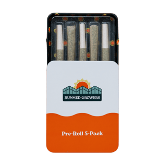 Slurricane Pre-Roll 2.5g 5-Pack Tin by SunMed Growers