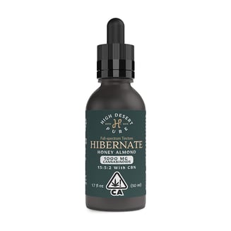 15:5:2 Hibernate - Honey Almond [1.7 fl oz] (750mg CBD/250mg THC/100mg CBN) by High Desert Pure