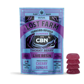 5:5 Thorny Berry x Cherry Sundae [20pk] (100mg THC/100mg CBN) by Lost Farm
