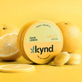 Uplift Sour Lemon [10pk] (100mg) by KYND