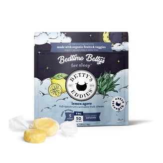 Bedtime Betty’s Lemon Agave [5pk] (250mg THC) Sleep Fruit Chews - Extra Strength by Betty's Eddies