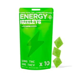 Energy - Apple [10pk] (100mg THC/20mg THCV) by Huxleys
