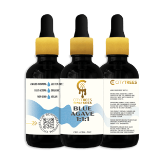 1:1:1 Blue Agave [60ml] (250mg CBG/250mg CBD/250mg THC) by City Trees