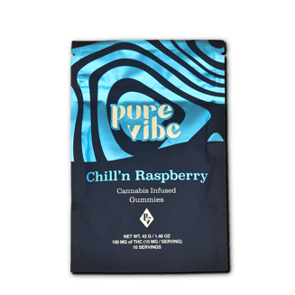 Chill’n Raspberry [10pk] (100mg) by Pure Vibe
