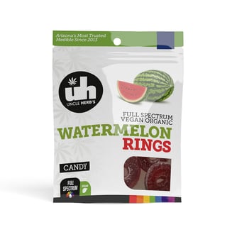 1:1 Watermelon Rings (100mg CBD/100mg THC) by Uncle Herb's