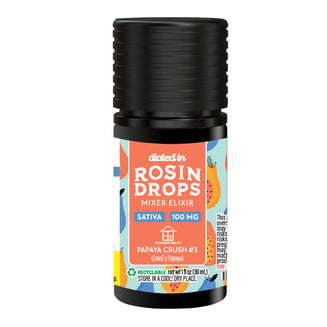 100mg - Papaya Crush - Rosin Drops by Dialed In Gummies