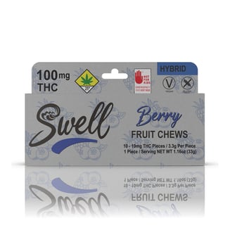 Berry Hybrid Fruit Chews [10pk] (100mg) by Swell