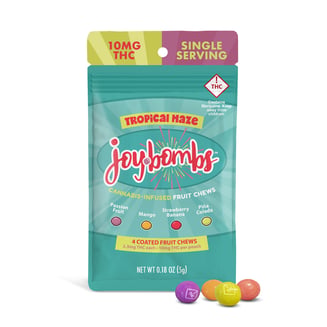 Joy Bombs Tropical Haze - 10mg THC (4pk / 2.5mg THC ea) by Joy Bombs by Joyibles