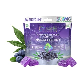 Balanced Line Huckleberry CBN Gummies 10ct by Dime Industries