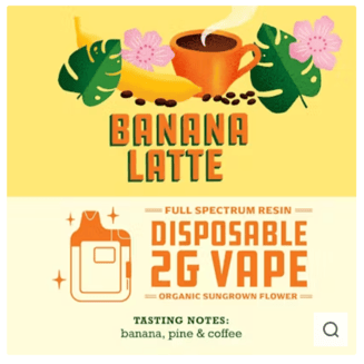 Banana Latte [2000mg] by Paper Crane Cannabis