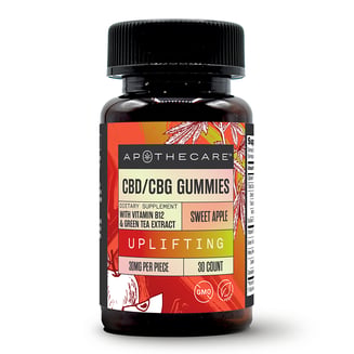 CBD/CBG Uplifting - Sweet Apple [30pk] (600mg CBD/300mg CBG) by Apothecare