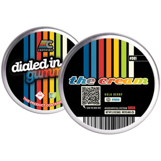 100mg - The Cream #001 - Rosin Gummies (10pk) by Dialed In Gummies