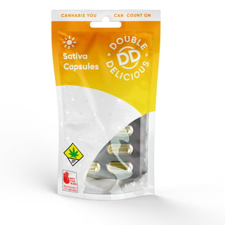 Sativa Rosin Capsules [10pk] (100mg) by Double Delicious