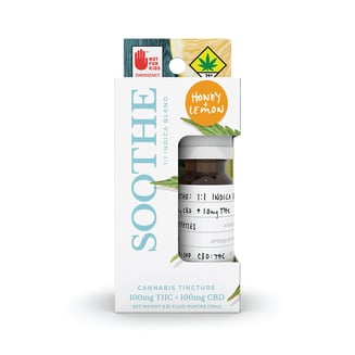 1:1 Soothe - Honey+Lemon (100mg CBD/100mg THC) by Verdure - NWCS