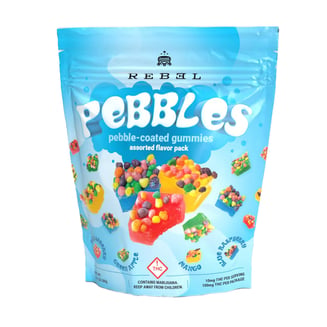 P. Coated Gummy - Hybrid [10pk] (100mg) by Rebel Edibles