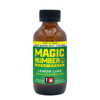 1:1 Lemon Lime (1000mg THC : 1000mg CBD) by Magic Number
