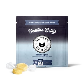 Bedtime Betty’s Lemon Agave [10pk] (100mg THC) Sleep Fruit Chews by Betty's Eddies