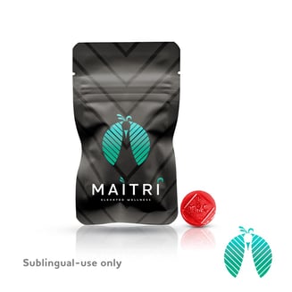 Raspberry 100mg THC Troches | 10 pack by Maitri Genetics