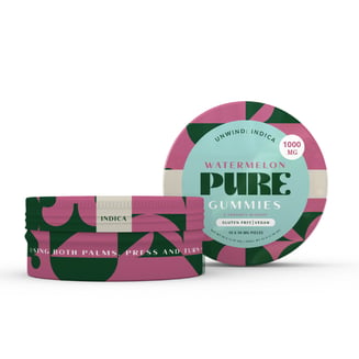 Watermelon - Indica (1000mg) by PURE Edibles