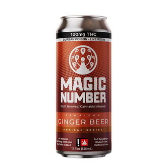 Ginger Beer Natural Soda - GG12 (100mg Live Resin) by Magic Number