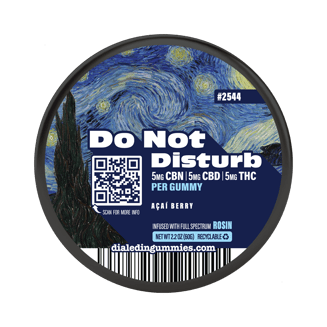 100mg - Do Not Disturb - Rosin Gummies (20pk) by Dialed In Gummies