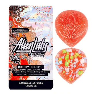Cherry Eclipse Hash Gummies [10pk] (100mg) by Alien Labs