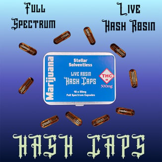 Hash Capsules [10pk] (500mg) by Stellar Solventless