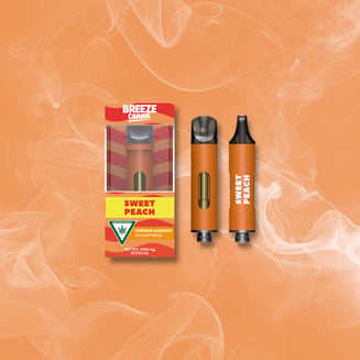 Sweet Peach - Classic 1g 510 Vape Device — BREEZE Canna by Breeze Canna