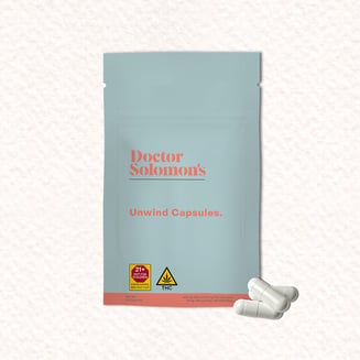 Unwind Capsules [30pk] (600mg CBD/30mg THC) by Dr. Solomon's
