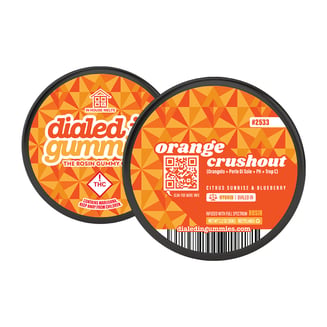 100mg - Orange Crushout #2533 - Rosin Gummies (10pk) by Dialed In Gummies
