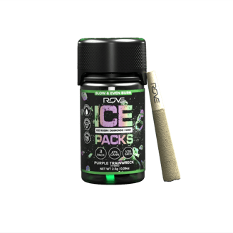 Purple Trainwreck- Infused Ice Packs (Rosin, Hash, and Diamonds) [3x 0.5g] by ROVE