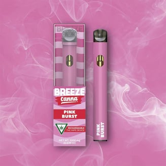 Pink Burst - Classic 1g PLUS Vape Device — BREEZE Canna by Breeze Canna