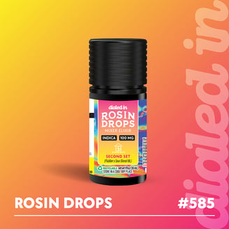 100mg - Second Set (Flub Diesel (Flubber x Sour Diesel IBL) - Rosin Drops by Dialed In Gummies