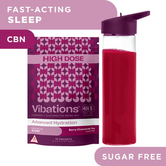 Berry Chamomile Tea [10pk] (400mg THC/50mg CBN) by Vibations