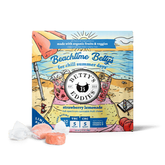 Beachtime Betty's - Strawberry Lemonade [10pk] (50mg THC/50mg CBG) by Betty's Eddies
