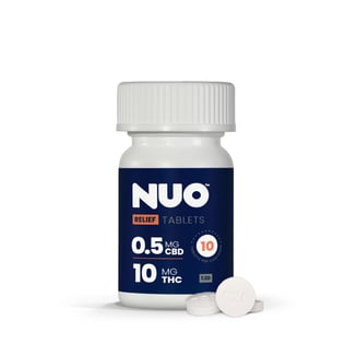 NUO | Tablet | Relief 1:20 (5 mg CBD : 100 mg THC) | 10 ct by Nuo
