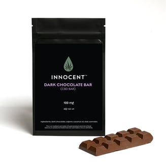 Dark Chocolate Bar (100mg CBD) by INNOCENT
