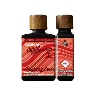 100mg - Cranberry Zauce - Rosin Drops by Dialed In Gummies