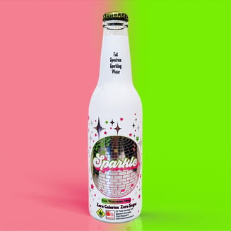 Kiwi Watermelon Sparkling Water (30mg) Full Spectrum by Sparkle