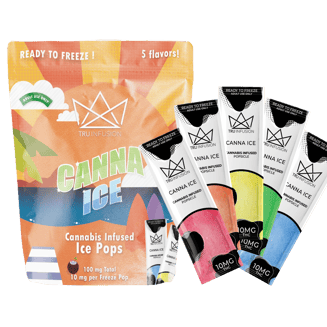 Canna Ice- Ready to Freeze Ice Pops - 5 Flavors- 100mg by TRU Infusion