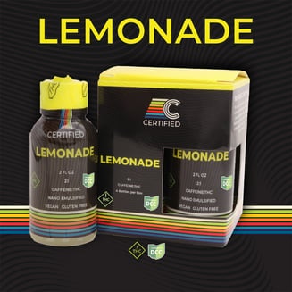Caffeine Lemonade [4pk] (110mg THC/200mg Caffeine) by CERTIFIED