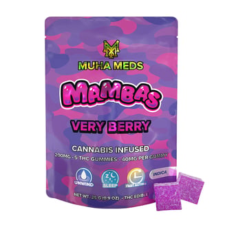 Very Berry [5pk] (200mg) by Muha Meds
