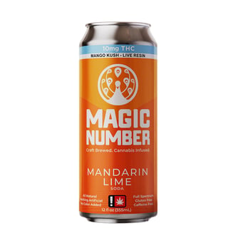 Mandarin Lime Natural Soda (10mg Live Resin) by Magic Number