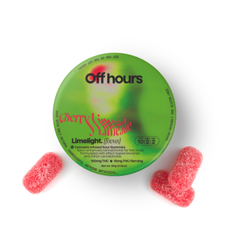 Sour Cherry Limeade - Limelight [10pk] (20mg CBG/100mg THC) by Off Hours
