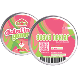100mg - Guava Nekter - Rosin Gummies (10pk) by Dialed In Gummies