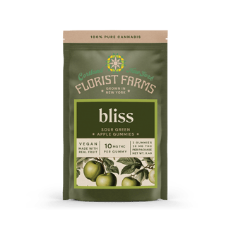 Sour Green Apple | Bliss Gummies | 2pk (20mg) by Florist Farms