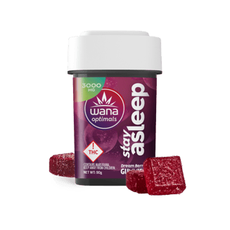 Stay Asleep - Dream Berry [20pk] (1000mg THC/1000mg CBN/1000mg CBG) by Wana